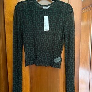 Mesh Long sleeve top SET